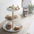 thumbnail image 4 of ToyKingdee Home 3-Tier Food Serving Stand - Appetizer & Dessert Tray Party, 4 of 6