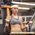 thumbnail image 4 of 42 Pieces Sweatbands Set Including 14 Pieces Sports Headbands And 28 Pieces Wristbands Cotton, 4 of 5