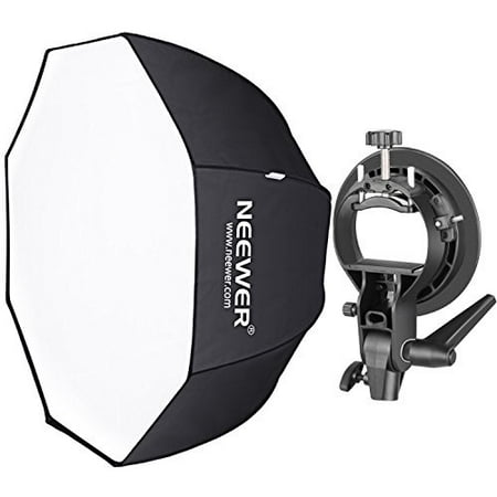 neewer 32 inches/80 centimeters octagonal softbox with s-type bracket holder (with bowens mount) and carrying bag for speedlite studio flash monolight, portrait and product