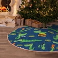 thumbnail image 5 of Sikiie Little Pirate Crocodile Nativity Christmas Tree Skirt, Jesus Christian Winter Holiday Tree Mat Decoration(30-48IN)30", 5 of 6