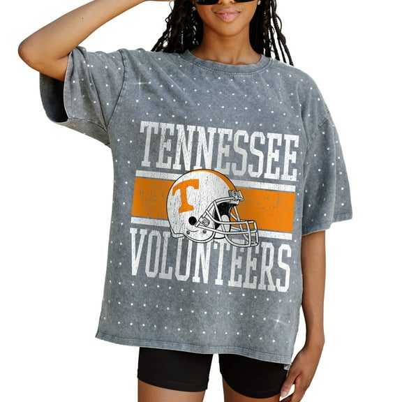 Women's Gameday Couture Gray Tennessee Volunteers On the Ball Oversized T-Shirt