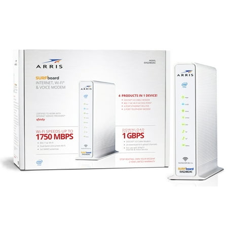 Usb Phone Modem - ARRIS SURFboard SVG2482AC 24x8 Cable Modem / AC1750 Wi-Fi Router / Xfinity Telephone