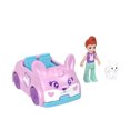 thumbnail image 1 of Polly Pocket Bunny Rabbit Vehicle Set, Micro Doll with Themed Die-cast Car & Pet Bunny Figure, 1 of 5