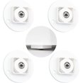 thumbnail image 3 of Household Plastic Self-Adhesive Pulley 360° Rotating Transport Rollers 4 Pieces, 3 of 5