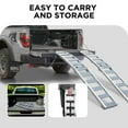 Rockland Arched Aluminum 2-Loading Ramp, 90'' x 11'', 1500 LBS Capacity ...