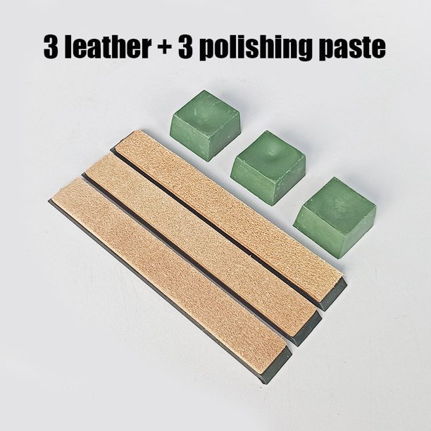 Knife polishing sharpener sharpening stone Leather Honing Strop Compound Green Abrasive Paste