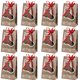 thumbnail image 1 of 12 bolsas de papel navideñas, bolsas de regalo navideñas, lindas bolsas de papel de moda, 1 of 5