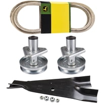OEM Spindle Mower Blade 2 Pack and Belt John Deere LT133 150 155 160 166 180