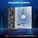 thumbnail image 5 of Tarjeta de expansión PCIE a tipo C Tarjeta adaptadora de computadora de escritorio sin unidad USB3.2 de 20 Gbps, eficiente y práctica., 5 of 5