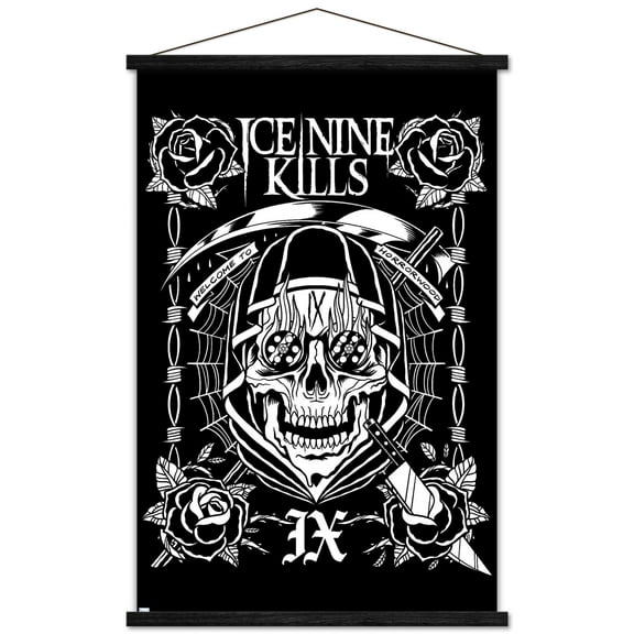 Ice Nine Kills - Skull Wall Poster with Magnetic Frame, 22.375" x 34"