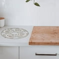 thumbnail image 3 of IH Casa Decor White Rose Round Trivet - Set of 2, 3 of 3