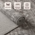 thumbnail image 4 of Alfombra Area Rugxara, vintage, retro, bohemio, 150 x 210 cm, gris, lavable, 4 of 8