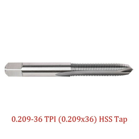 0.209-36 TPI (0.209x36) HSS Tap with Case - Valve Stem Thread