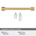 thumbnail image 5 of Amerock Lintel 6-5/16 inch (160mm) Center-to-Center Champagne Bronze Cabinet Pull, 5 of 7