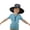 Black, variant on Kids Wide Brim Sun Hat for Toddler Boys Girls Breathable Bucket Hat for Fishing Hiking UPF 50+ Protection Sun Hat Black One Size