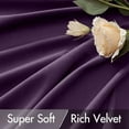 thumbnail image 4 of Purple Velvet Curtains 108 inches - Luxury Blackout Curtains for Bedroom Living Room Thermal Insulated Super Soft Window Drapes Rod Pocket & Back Tab, W52 x L108 inches, 2 Panels, 4 of 7