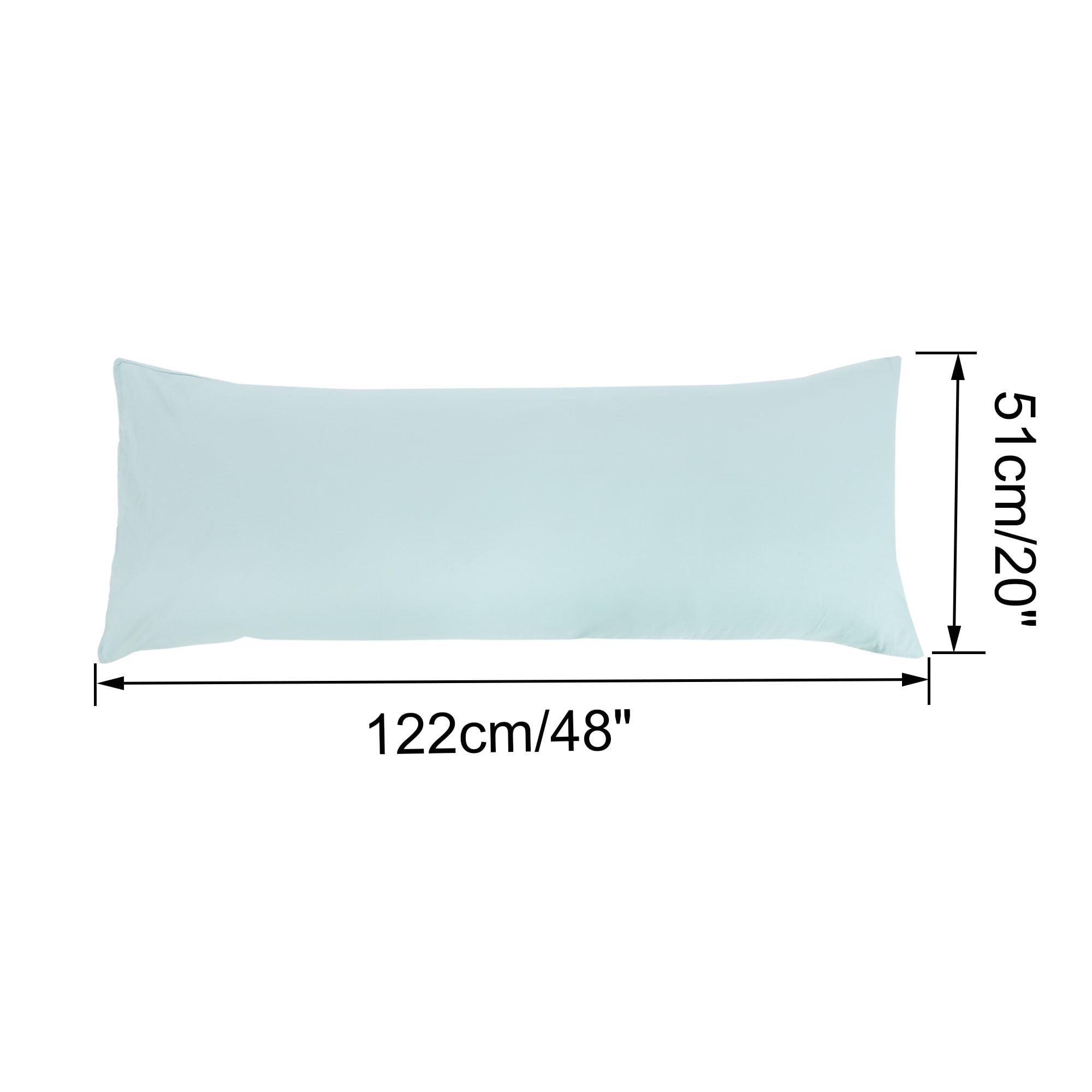 Set of 2 Body Pillow Cover Long Pillow Case for Body Pillows Spa Blue
