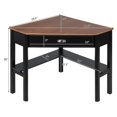 thumbnail image 4 of Giantex Writing & Study Corner Computer Desk, Laptop PC Table, Wood Home Office Desk, Study Workstation, Coffee, 4 of 9