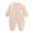 Pink, variant on Newborn Baby Cotton Onesie, Cute Bear Patched Casual Long Sleeve Bodysuit, Toddler & Infant Boy's Girl's Comfortable Clothing ﻿