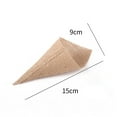 thumbnail image 2 of FRCOLOR 6Pcs Burlap Packing Pouches for Flower Bouquet Wrapping in Khaki Color, 2 of 8