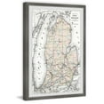 thumbnail image 2 of Marmont Hill Map of Michigan Framed Wall Art, 24" x 36", 2 of 5