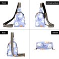 thumbnail image 7 of FORMRS Womens Crossbody Sling Bag Travel Daypack Shoulder Chest Backpack, Blue Halloween, 7 of 7