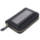 thumbnail image 5 of Tarjetero Monedero Compacto 10 Ranuras Cremallera Ventana Transparente Negro para Exteriores ANGGREK Otros, 5 of 8