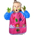 thumbnail image 4 of 1PC Kids Art Smocks Waterproof Kids Painting Aprons Toddler Art Smock Kids Paint Smock with Long Sleeve 3 Roomy Pockets for Age 2-7 Years, 4 of 7