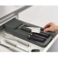 thumbnail image 3 of Joseph Joseph Duo In-Drawer Knife Organizer for Kitchen Drawers – Space-Saving Knife Block Holder for Up to 9 Knives, 3 of 5
