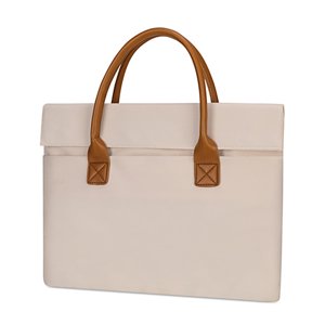 Portable Laptop Bag Large Capacity Handheld Laptop Bag -proof Oxford Cloth Business Computer Bag Beige