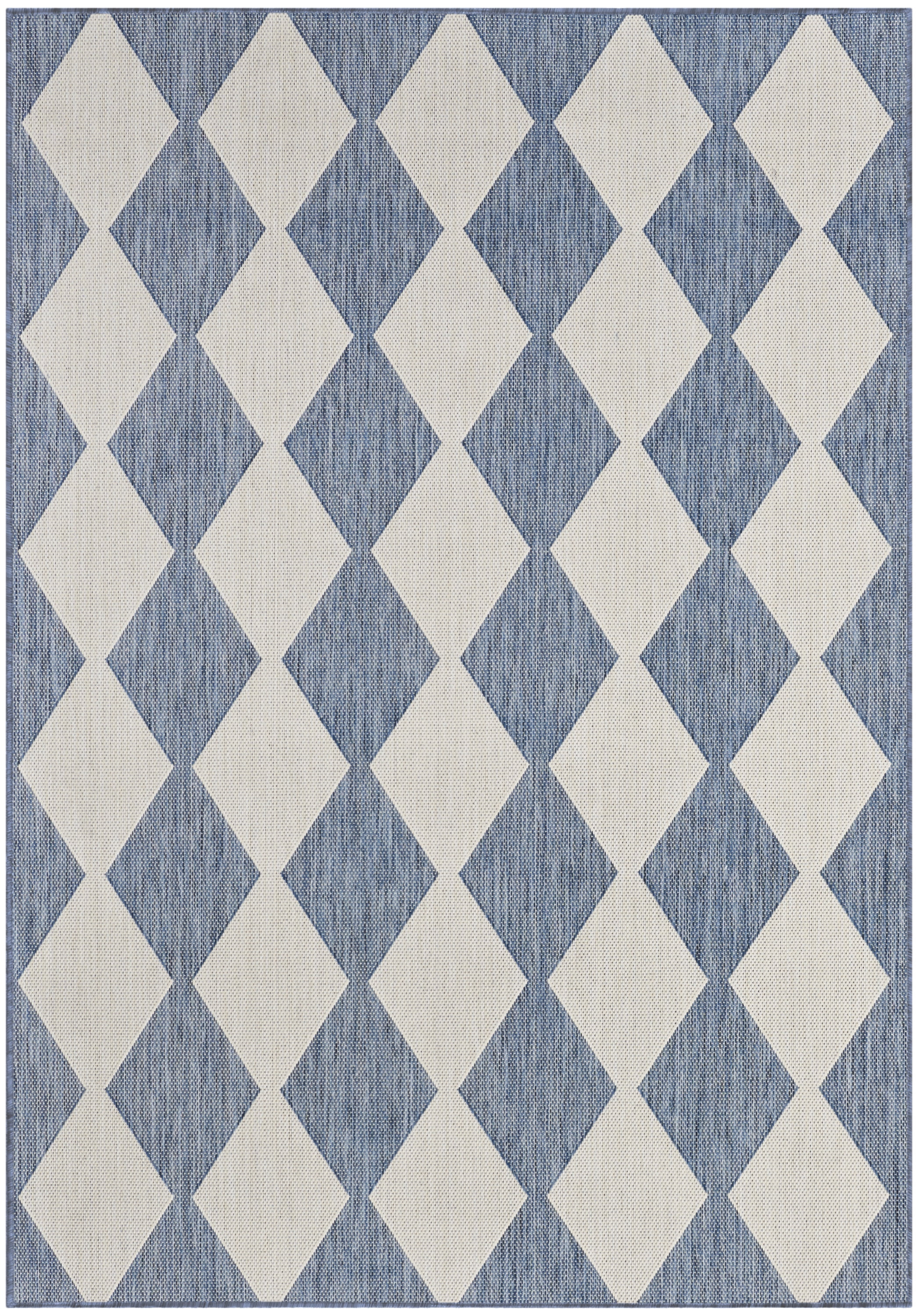 Nourison Positano Indoor/Outdoor Navy Blue 4' x 6' Area Rug (4x6)