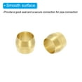 thumbnail image 4 of Uxcell 50Pcs Manguitos de Compresión de Latón, Conectores de Latón para Tubo de 1/4 Pulgada OD, 4 of 6