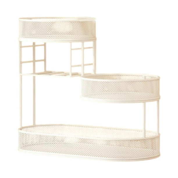 Soporte de cesta de alambre de 3 capas, soporte para frutero, cesta de pan, estante para verduras, cesta de fruta de alambre de Metal, para cocina de