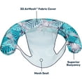 thumbnail image 6 of Aqua Noodle Pool Chair Inflatable Mesh Float for Adults, Blue Pineapple Hibiscus, 6 of 6