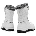 thumbnail image 4 of Lopsie Women’s Snow Boot With Waterproof Lace Up Mid-Calf Outdoor Winter Deep Tread Rubber Sole, 4 of 5