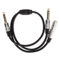 thumbnail image 1 of Cable divisor en Y Bling Bling 6,35 mm a doble 6,35 mm para amplificador de micrófono 19,7 pulgadas, 1 of 12