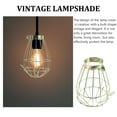 thumbnail image 5 of Light Bulb Covers for Ceiling Lights 4 Pcs Old Fashioned Retro Decor Hanging Lamp Dining Room Lighting Metal Guard, 5 of 6