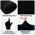 thumbnail image 4 of ARWSER 6 Pairs Knitted Fleece Gloves for Men, Touchscreen Enabled Warm Cold Weather Gloves, Soft Elastic Cuff Thermal Gloves for Men & Women, 4 of 8