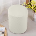 thumbnail image 6 of Stretch Ottoman Cover, Round Thick Polyester Ottoman Slipcovers for Living Room Foot Stool Stretch Cover to .66-12.99inch Diameter, 6 of 7