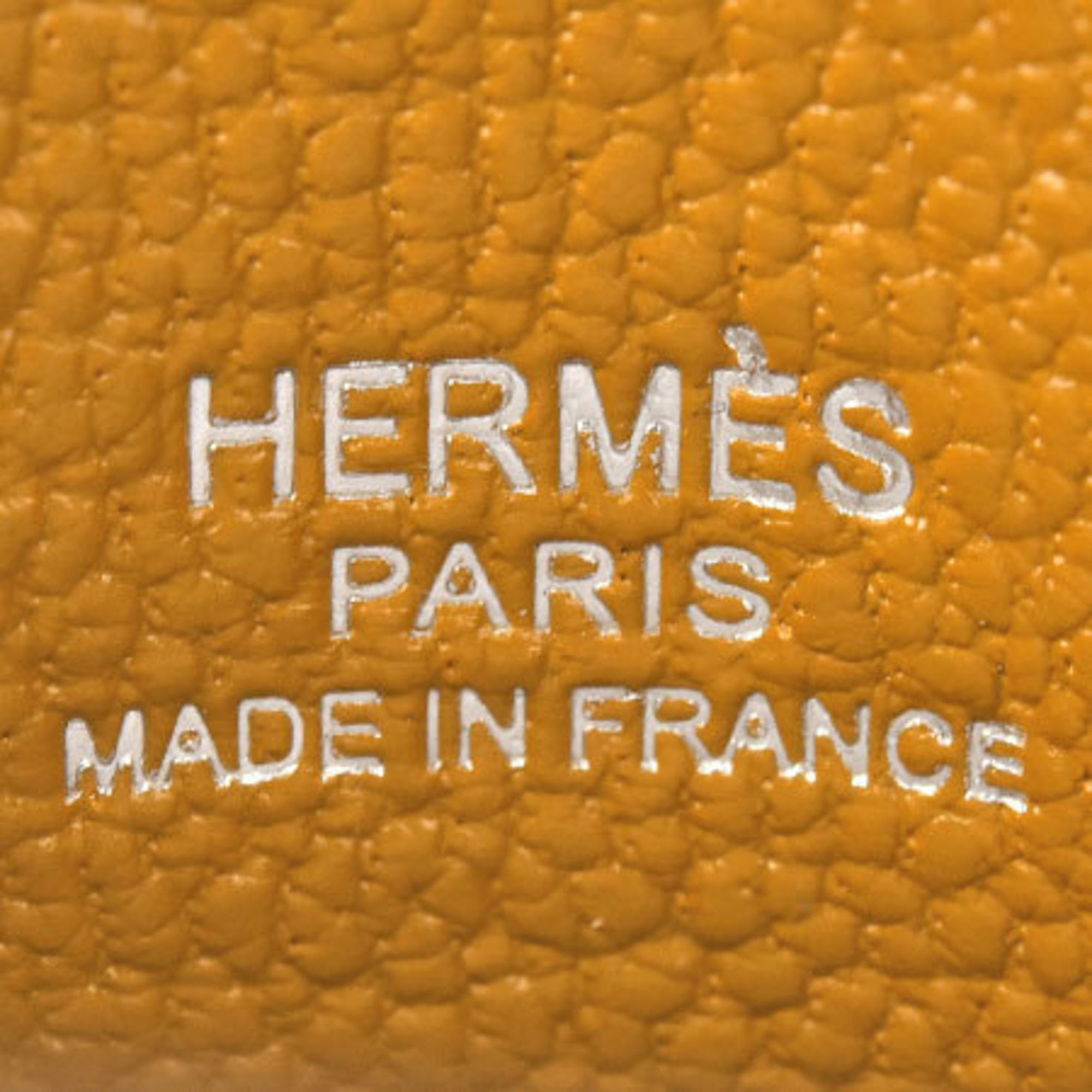 Authenticated Used HERMES Hermes Kelly Doll Bag Charm Tadelakt U Carved  Manufactured in 2022 Silver Hardware Women's Men's Gold Nata Noir Chocolat  