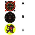 thumbnail image 2 of 200pcs/roll Targets Stickers Shooting Range Fluorescent Splatter Marksmanship, 2 of 4