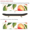 thumbnail image 2 of Peach Emery Skateboard Stickers Pack of Two - Durable PVC Backing - Large Size 8.8x32.6in/22.4x83 cm - Skateboard Accessories, 2 of 5