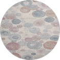 thumbnail image 2 of Addison Rugs Mayfield Premium Machine Washable Transitional Geometric Peach Round Rug, 8' x 8', 2 of 6