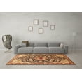 thumbnail image 3 of Ahgly Company Indoor Rectangle Medallion Brown Traditional Area Rugs, 7' x 9', 3 of 4