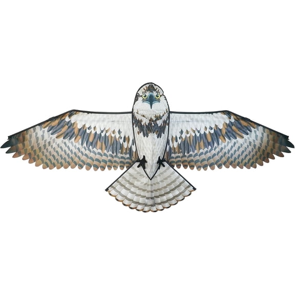 In the Breeze 3397 — 70-inch Osprey Kite — Realistic Printed Bird of Prey Kite; Single-Line Easy-Flying; Kite Line Included