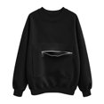 thumbnail image 5 of Crewneck Sweatshirts Women Loose Long Sleeve Solid Color Without Hood Fashion Casual Sweatshirt With Pocket For Everyday Ease Crew Neck Sweatshirts Women, 5 of 6