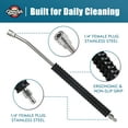 thumbnail image 5 of Pressure Washer Wand for Car Wash, Power Washer Extension Wand Replacement, 1/4" Quick Connect Plug, Pressure Washer Accessories and Attachments, 5 of 8
