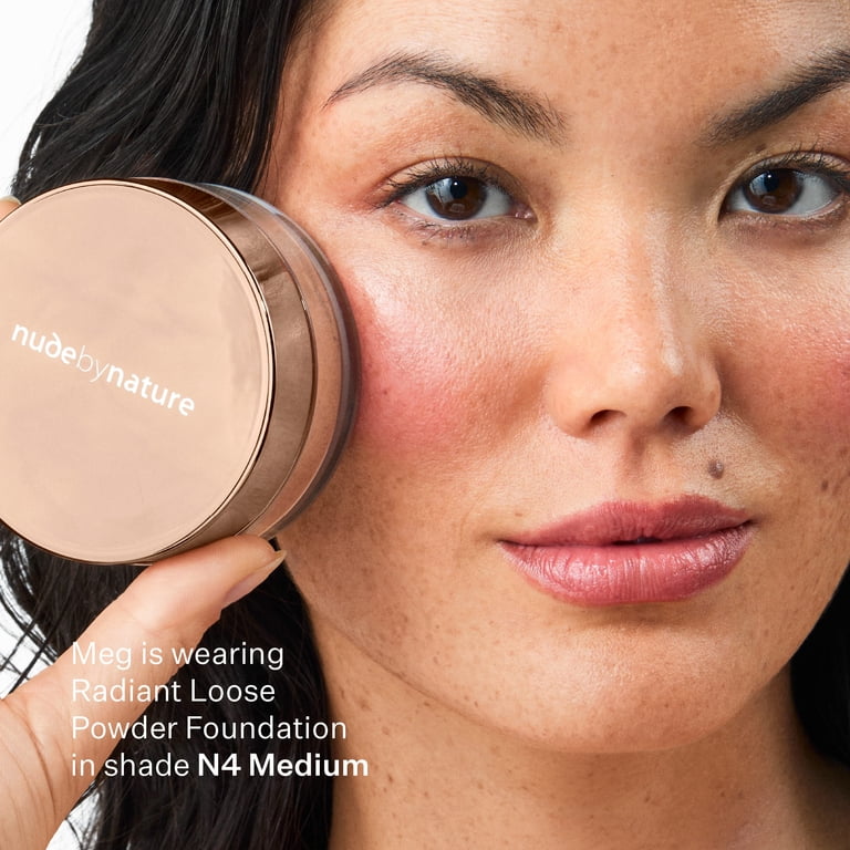 Nude by Nature Radiant Loose Powder Foundation, N4 Medium, 0.35 oz