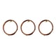 thumbnail image 3 of Vogacara Alambres para manualidades, Material de aluminio que no se desvanece, hilo trenzado brillante, líneas de joyería, diseño exquisito Bronce 3piezas, 3 of 6