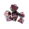 thumbnail image 4 of Juego De Dados De Metal, Dados De Poliedros Resistentes Al Desgaste De Número Claro, 7 Piezas, Bordes Brillantes, Duraderos, Multifuncionales Para Entretenimiento Diario Para ANGGREK Tipo 1, 4 of 8